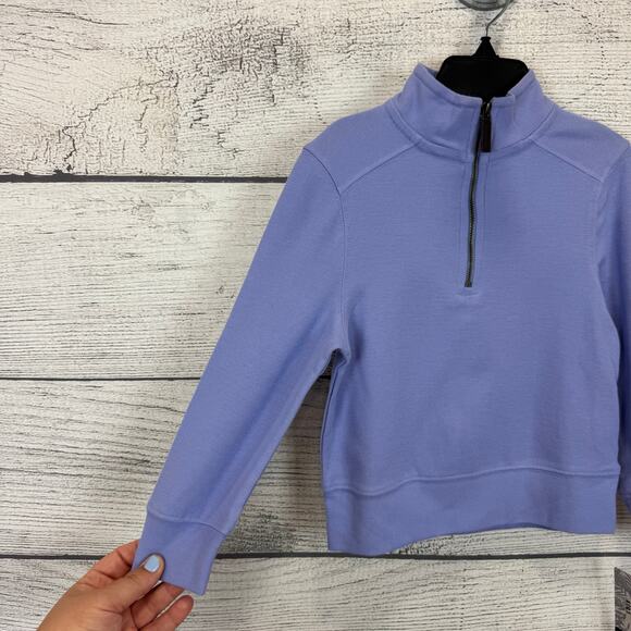 Tommy Bahama Boys Periwinkle Quarter Zip Preppy Pullover Top Size 4 - Picture 2 of 7